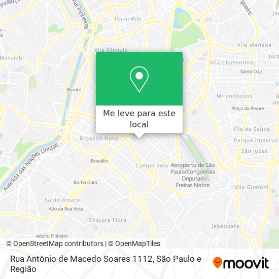 Rua Antônio de Macedo Soares 1112 mapa