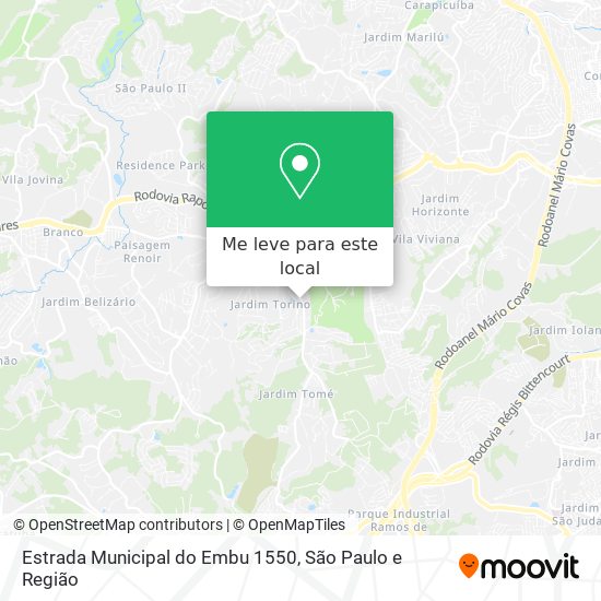 Estrada Municipal do Embu 1550 mapa