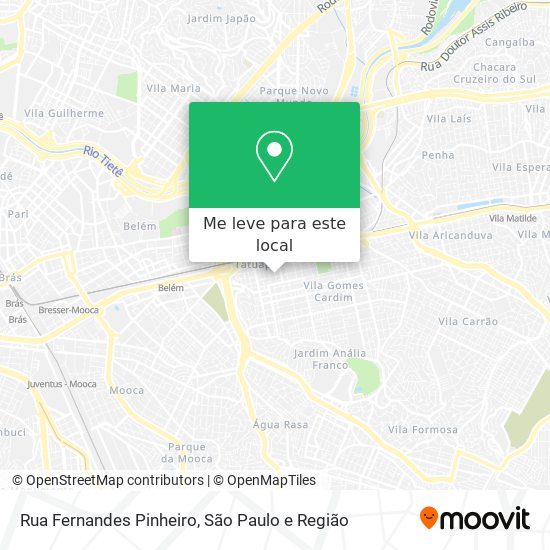 Rua Fernandes Pinheiro mapa