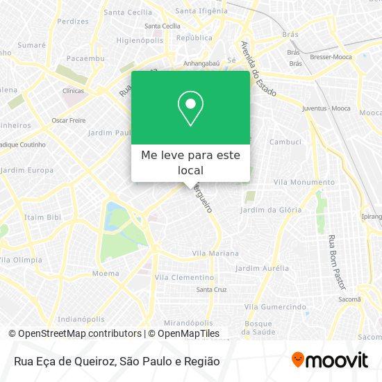 Rua Eça de Queiroz mapa