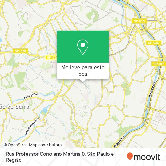 Rua Professor Coriolano Martins 0 mapa