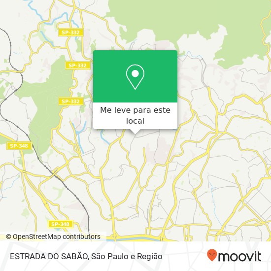 ESTRADA DO SABÃO mapa