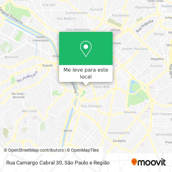 Rua Camargo Cabral 30 mapa