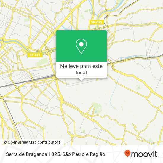 Serra de Braganca 1025 mapa