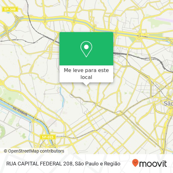 RUA CAPITAL FEDERAL 208 mapa