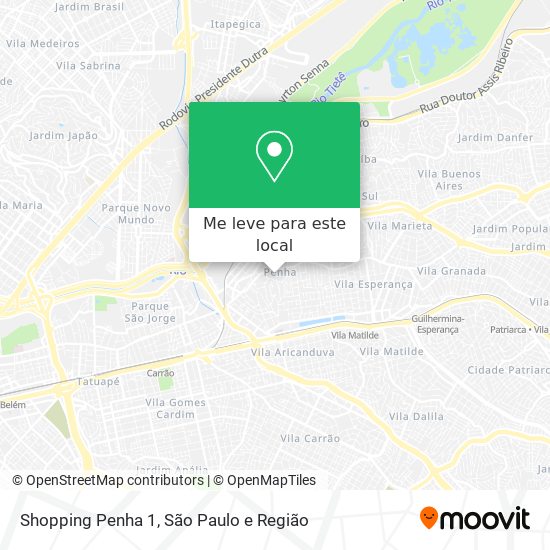 Shopping Penha 1 mapa