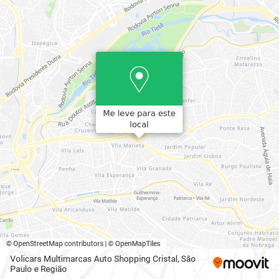 Volicars Multimarcas Auto Shopping Cristal mapa