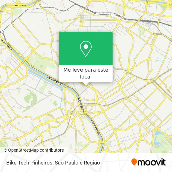 Bike Tech Pinheiros mapa