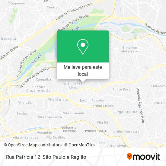 Rua Patricia  12 mapa
