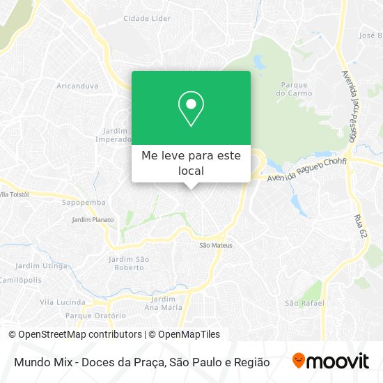 Mundo Mix - Doces da Praça mapa