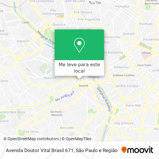 Avenida Doutor Vital Brasil 671 mapa