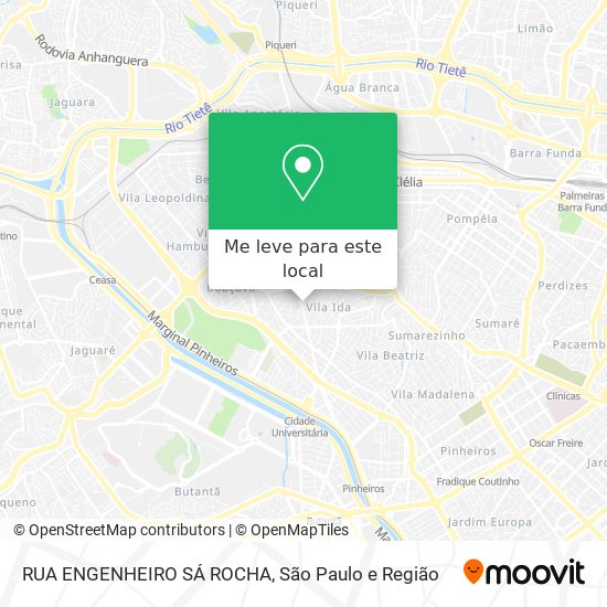 RUA ENGENHEIRO SÁ ROCHA mapa