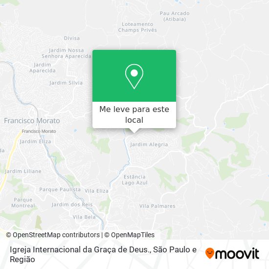 Igreja Internacional da Graça de Deus. mapa