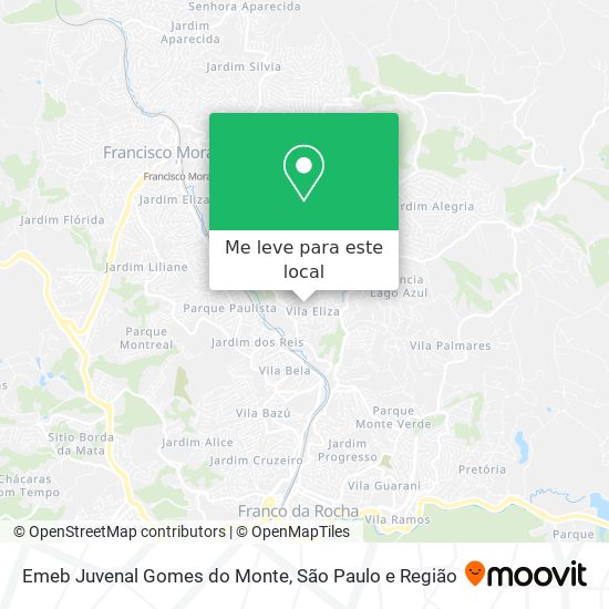 Emeb Juvenal Gomes do Monte mapa