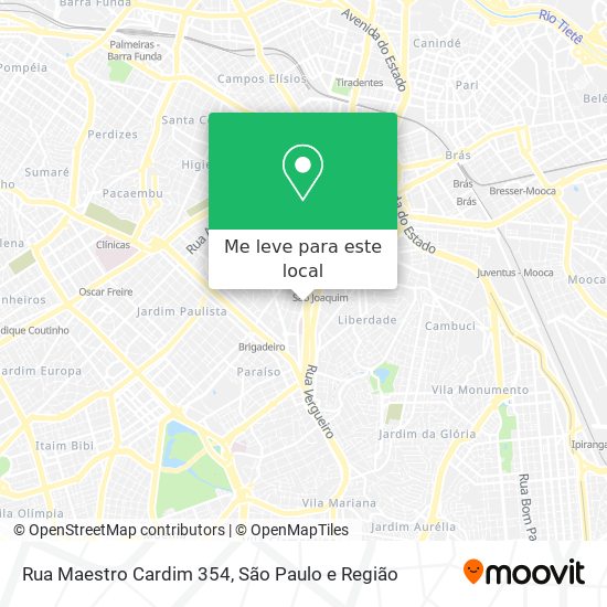 Rua Maestro Cardim 354 mapa