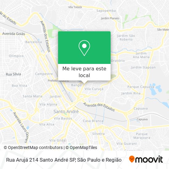 Rua Arujá  214   Santo André SP mapa