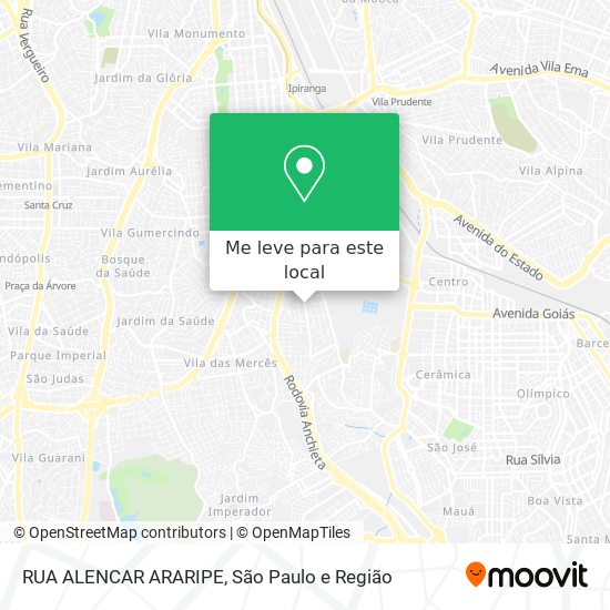 RUA ALENCAR ARARIPE mapa