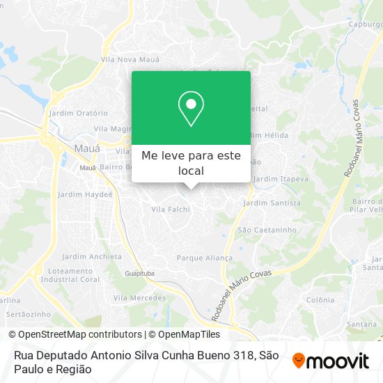 Rua Deputado Antonio Silva Cunha Bueno  318 mapa