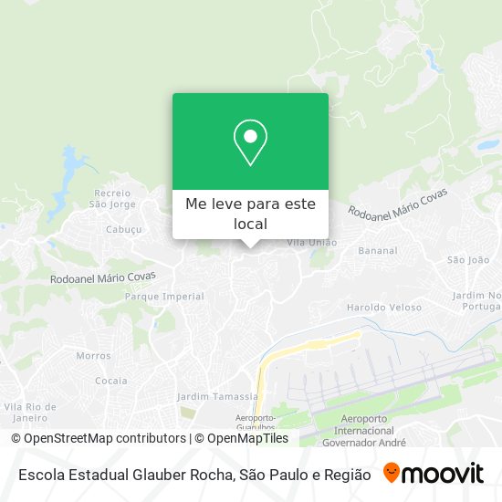 Escola Estadual Glauber Rocha mapa