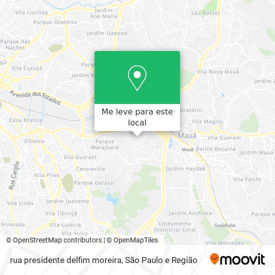 rua presidente delfim moreira mapa