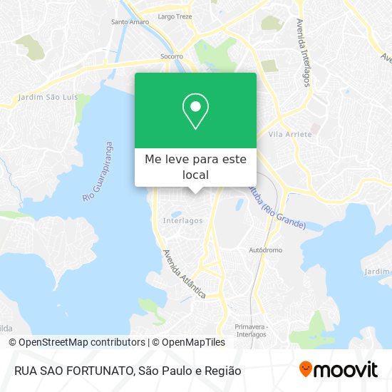 RUA SAO FORTUNATO mapa