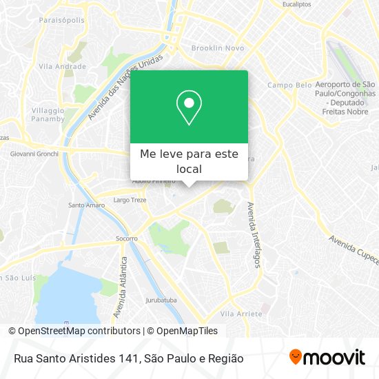 Rua Santo Aristides 141 mapa