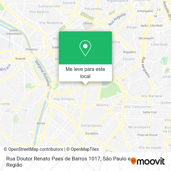 Rua Doutor Renato Paes de Barros 1017 mapa