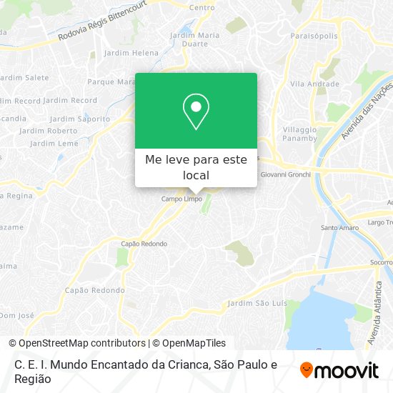 C. E. I. Mundo Encantado da Crianca mapa