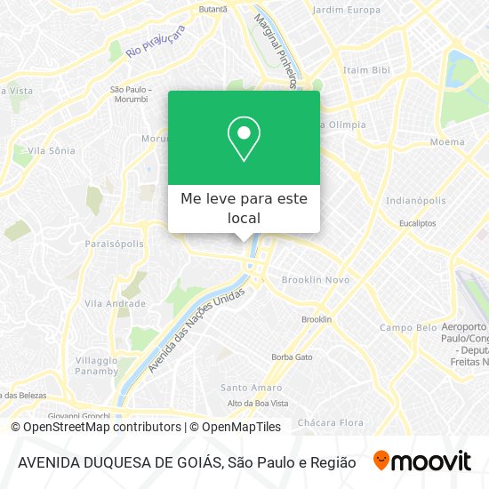 AVENIDA DUQUESA DE GOIÁS mapa