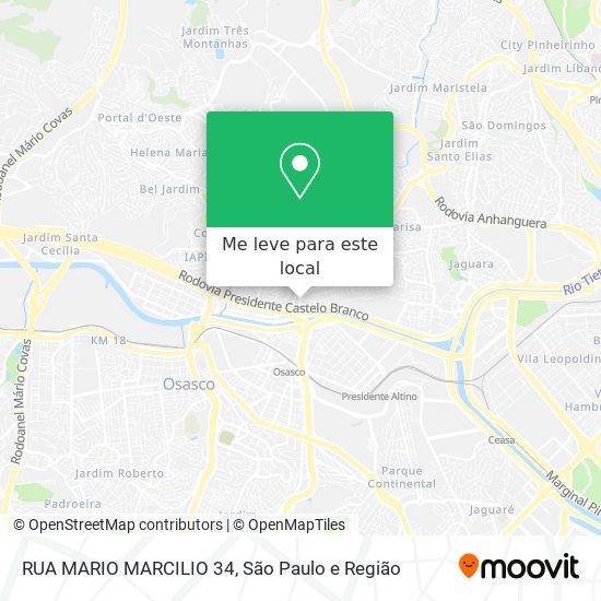 RUA MARIO MARCILIO 34 mapa