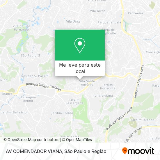 AV COMENDADOR VIANA mapa