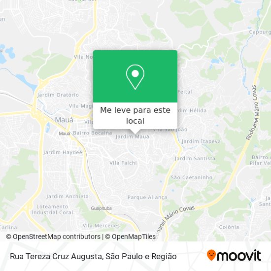Rua Tereza Cruz Augusta mapa