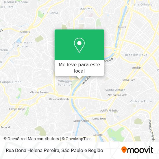 Rua Dona Helena Pereira mapa