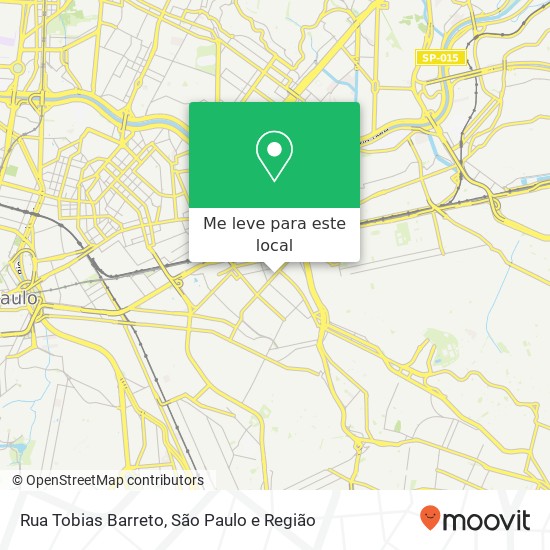 Rua Tobias Barreto mapa