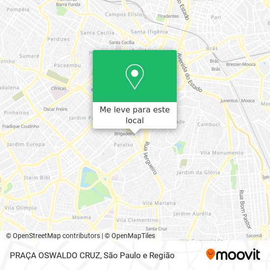 PRAÇA OSWALDO CRUZ mapa