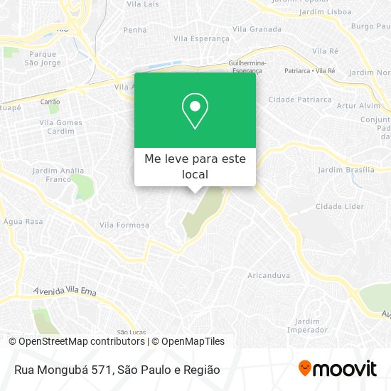 Rua Mongubá 571 mapa