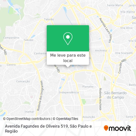 Avenida Fagundes de Oliveira 519 mapa