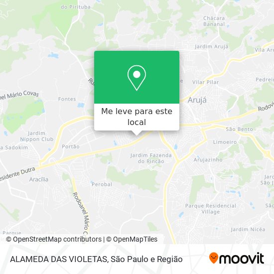 ALAMEDA DAS VIOLETAS mapa