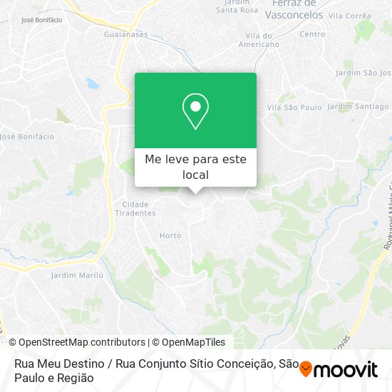Rua Meu Destino / Rua Conjunto Sítio Conceição mapa