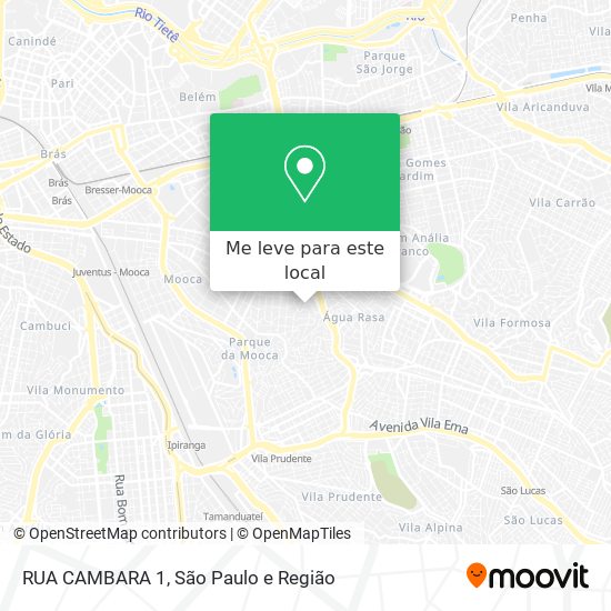 RUA CAMBARA 1 mapa