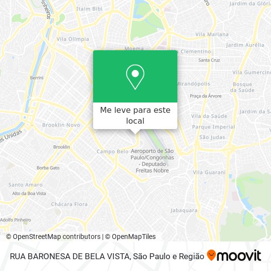 RUA BARONESA DE BELA VISTA mapa