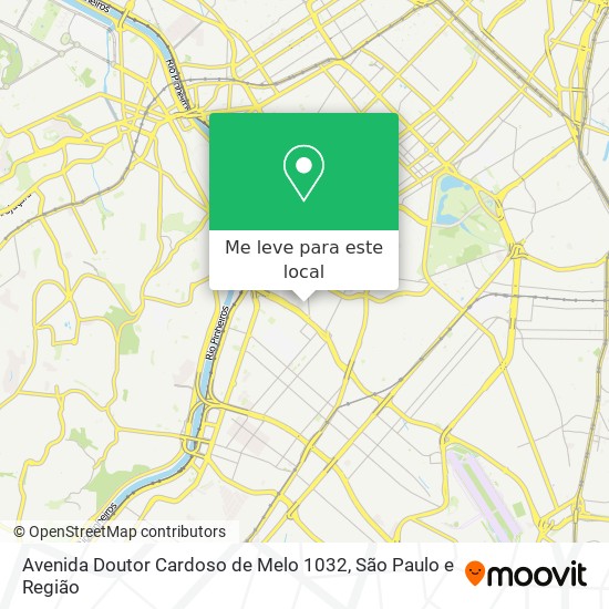 Avenida Doutor Cardoso de Melo 1032 mapa