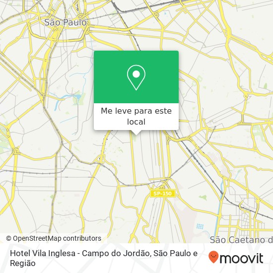 Hotel Vila Inglesa - Campo do Jordão mapa