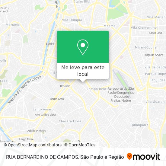 RUA BERNARDINO DE CAMPOS mapa