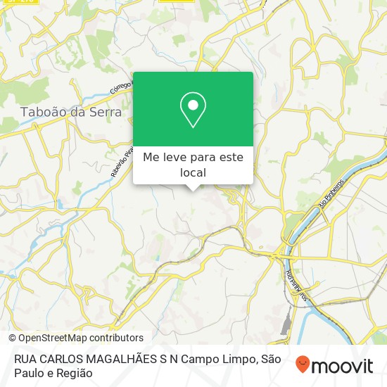 RUA CARLOS MAGALHÃES   S N  Campo Limpo mapa