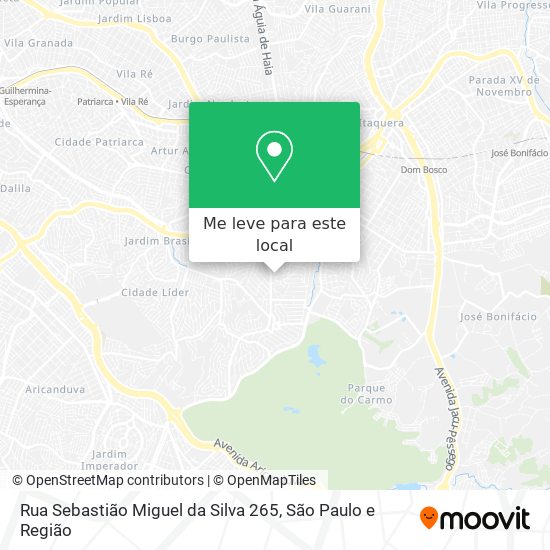 Rua Sebastião Miguel da Silva 265 mapa