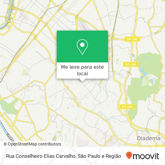 Rua Conselheiro Elias Carvalho mapa