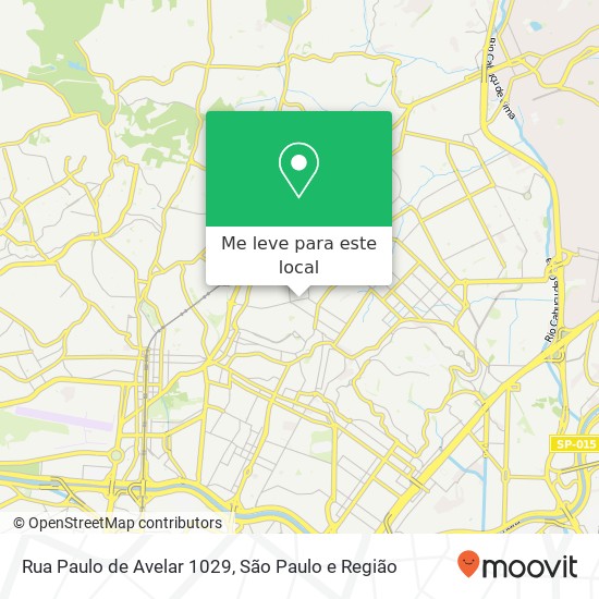 Rua Paulo de Avelar 1029 mapa