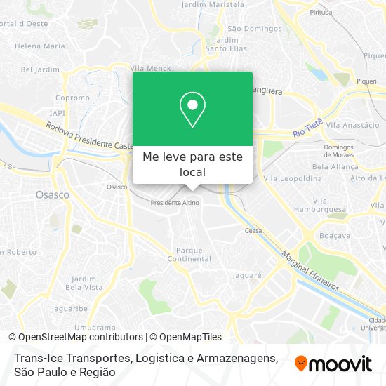 Trans-Ice Transportes, Logistica e Armazenagens mapa