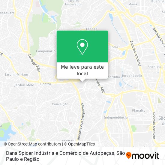 Dana Spicer Indústria e Comércio de Autopeças mapa